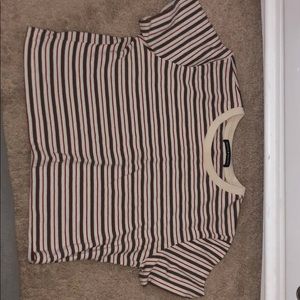 Brandy Melville top, red blue, dark orange